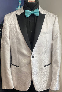 White Paisley Peak Tuxedo