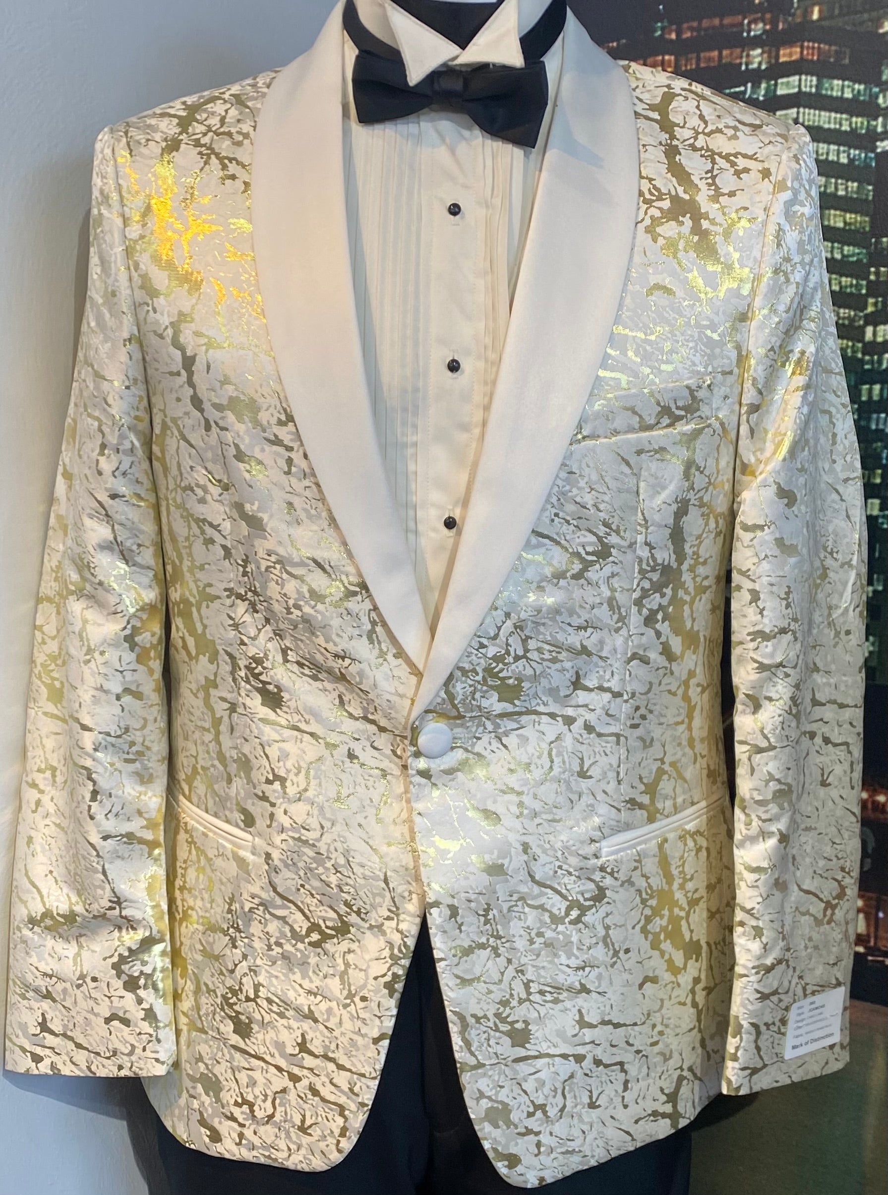 Ivory and Gold Shawl Tuxedo