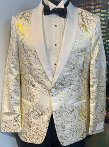 Ivory and Gold Shawl Tuxedo