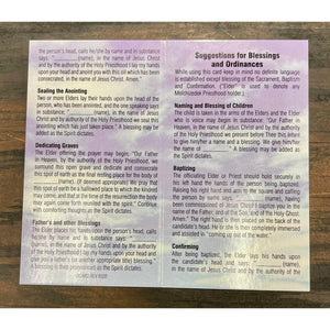 Ordinance Card