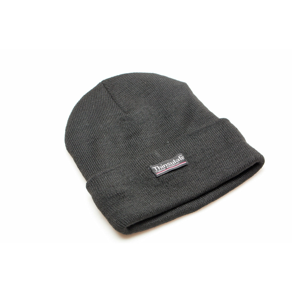 Black Fleece Lined Beanie - The Kater Shop - 1